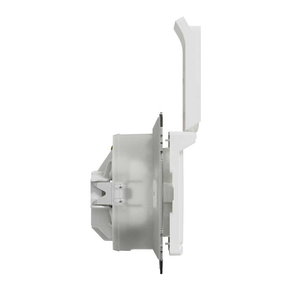 Розетка Schneider Sedna Design біла 1-на з заземленням з шторками з кришкою IP44 ( SDD211024 )